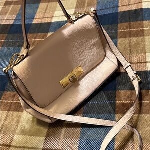 MICHAEL Michael Kors Pebbled Leather Crossbody in Light Blush